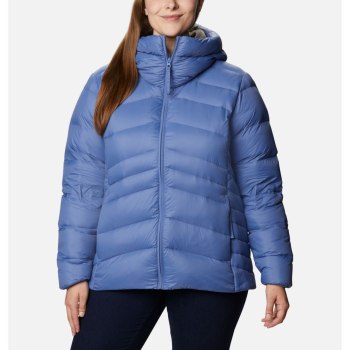 Columbia Jas Dames, Autumn Park Down Hooded Plus Size Blauw, 60XAJWYZU